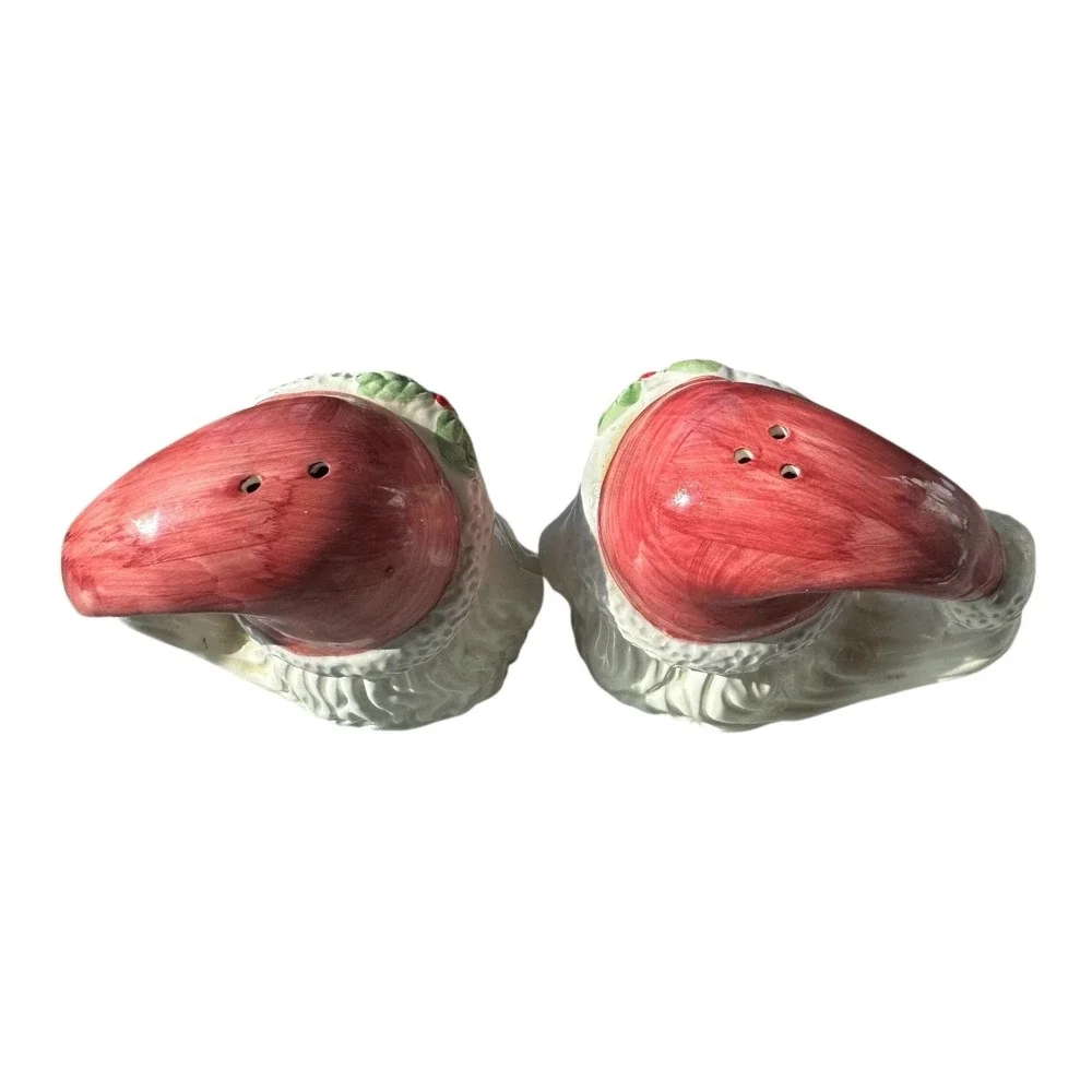 Vintage 1997 House of‎ Lloyd Santa Salt & Pepper Shakers Christmas Ceramic Set